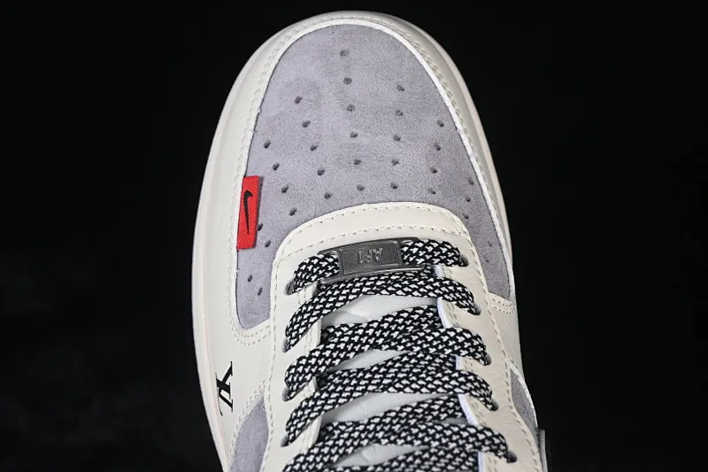 All categories Nk Air Force 1 Air Force series Nk Air Force 1 Low Air Force low-top Nike Air Force 1'07 Low joint black and gray suede Air Force 1 low-top casual sneakers XD9314-619